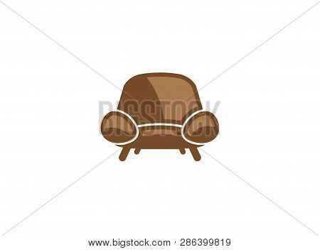 Classical Chair Without Arms For Logo Design Illustration