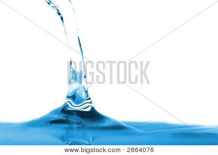 Splash blu dell'acqua