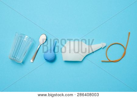 Cleaning Procedures For The Body: Nasal Irrigation With Salty Water And Rubber Catheter