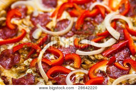 Hausgemachte pizza