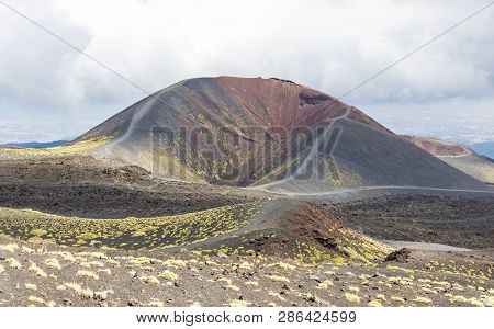 Crater Silvestri Inferiori (1886m) On Mount Etna, Etna National Park, Sicily, Italy
