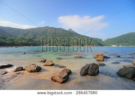 Rock Of Coast At Clear Water Bay