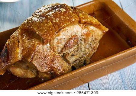Roasted Pernil  - Puerto Rican Roast Pork