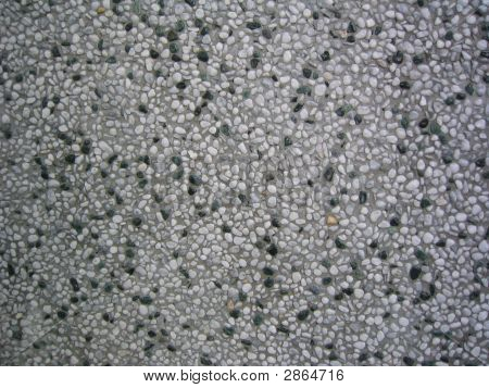 Muro di pietra ciottoli