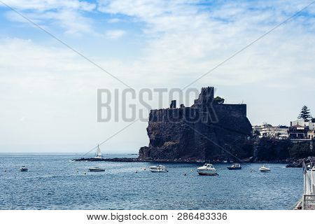 Acicastello - Ancient Norman Castle In Acitrezza, Catania, Sicily, Italy