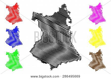 Phu Yen Province (socialist Republic Of Vietnam, Subdivisions Of Vietnam) Map Vector Illustration, S
