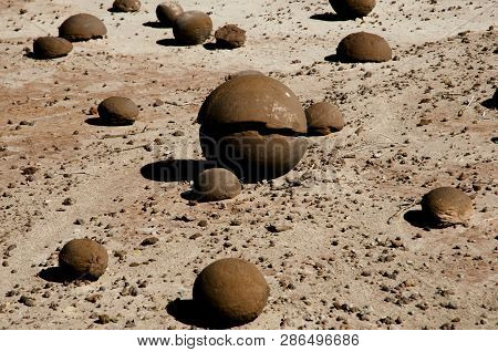 Natural Stone Balls - Ischigualasto Provincial Park- Argentina