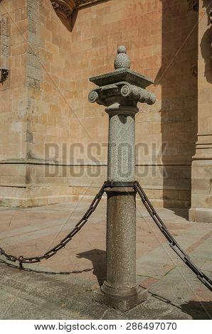 Pillar For Iron Chains Support At Salamanca