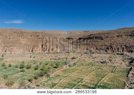 Morocco Tourism: Trekking Man In Mountains. Atlas Mountains, Jebel Sakhro (djebel Sahro), Ourzazate,