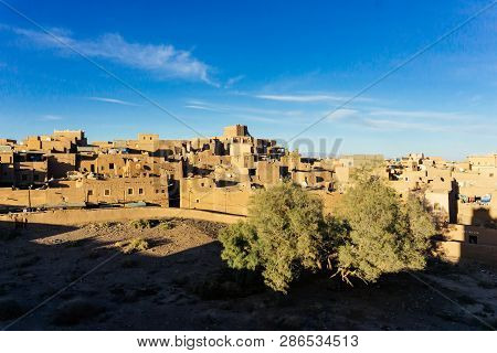 Morocco Tourism: Architecture Morocco. Ourzazate. Traditional Berber Houses In The Ancient City Of M