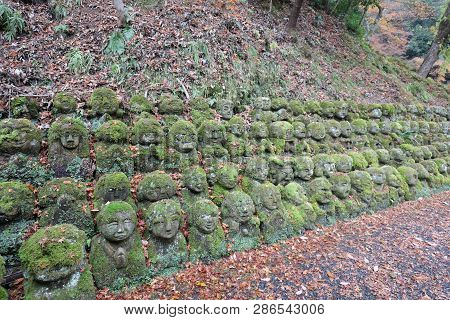 The Stone Statues Representing Disciples Of Buddha.