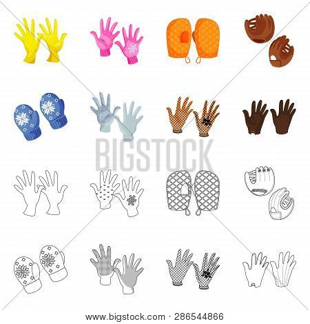 Vector Design Of Silhouette And Safety Logo. Collection Of Silhouette And Comfort Stock Vector Illus