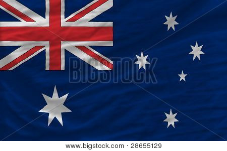 Kompletní zamával národní vlajka Austrálie pro pozadí