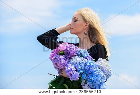 Springtime Bloom. Female Adore Flowers. Spring Attributes. Enjoy Spring Without Allergy. Allergy Fre