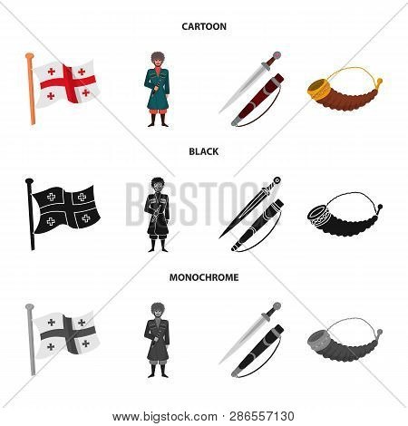 Isolated Object Of Culture And Sightseeing Sign. Collection Of Culture And Originality Vector Icon F