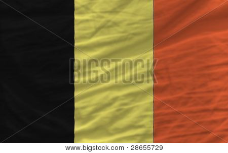 Kompletní zamával národní vlajka Belgie pro pozadí