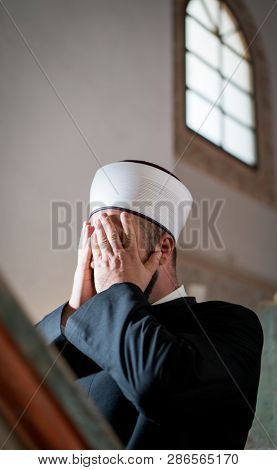 Imam in mosque