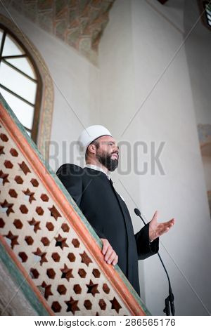 Imam in mosque