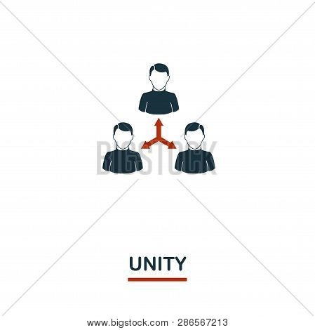 Unity Icon. Premium Style Design From Teamwork Icon Collection. Ui And Ux. Pixel Perfect Unity Icon 