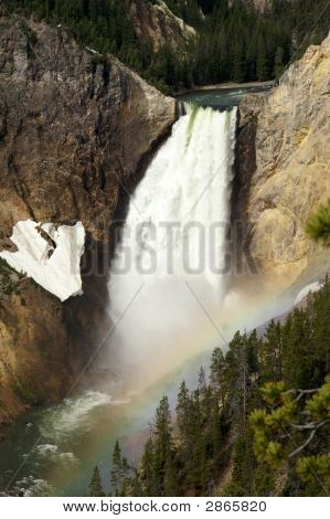 Vandfald på Yellowstone