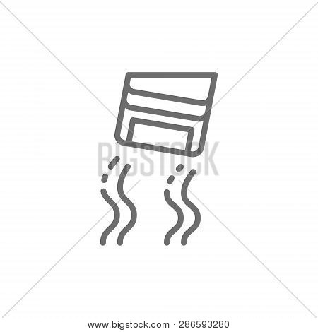 Car Skidding, Drifting, Skid Line Icon. Isolated On White Background