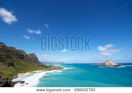 Oahu Makapuu Beach View Of Rabbit Island