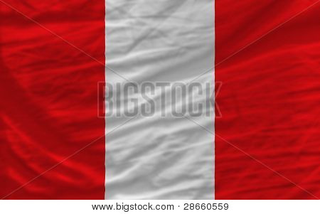 Kompletní zamával národní vlajka Peru pro pozadí