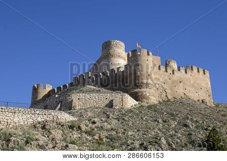Biar Medieval Castle In The Mountain, Alicante, Spain