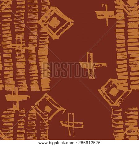 Tie Dye Japanese Geometric Organic Seamless Pattern. Geo Wabi Sabi Patchwork Kimono Print. Scribble 