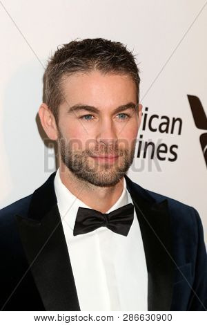 LOS ANGELES - FEB 24:  Chace Crawford at the Elton John Oscar Viewing Party on the West Hollywood Park on February 24, 2019 in West Hollywood, CA