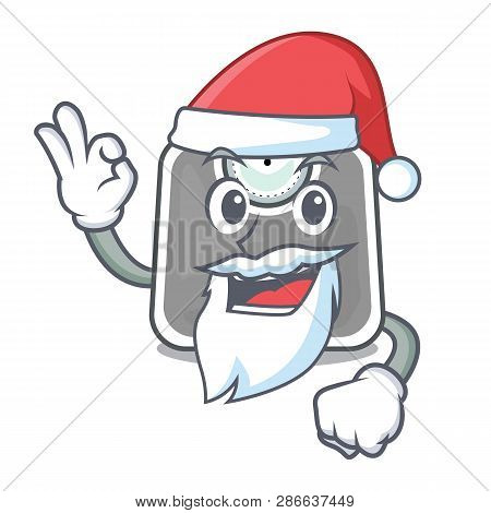 Santa Weight Scala Isolated With In Cartoons