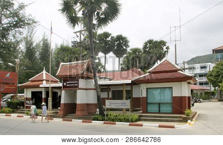 Karon Village, Phuket, Thailand - February 25, 2019: Tourist Assistance Center And Public Service Ce