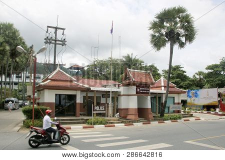 Karon Village, Phuket, Thailand - February 25, 2019: Tourist Assistance Center And Public Service Ce