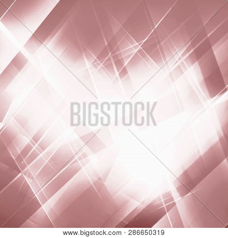 Pink Geometric Striped Ornament. Modern Stylish Texture. Oink And Blue Linear Braids. Trendy Color G