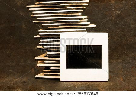 Vintage Blank Slide Photo Frames