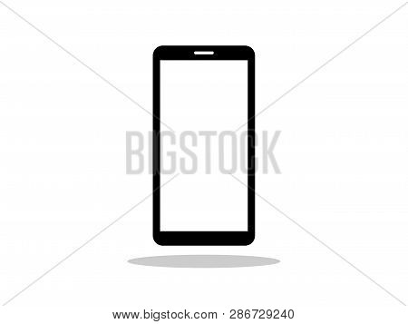 Vector Smartphone Icon Shape In Iphone Style Isolated On White Background