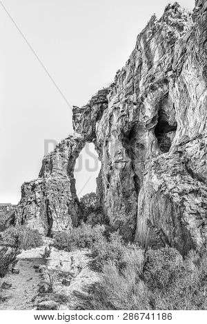 A Rock Arch At The Stadsaal Caves And Rock Art Site In The Cederberg Mountains In The Western Cape P