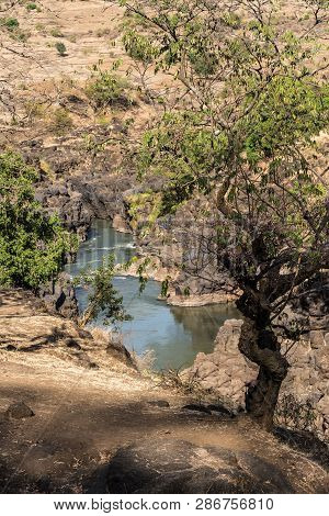 Landscape View Near The Blue Nile Falls, Tis-isat In Ethiopia, Africa