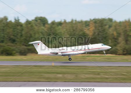 Tc-trh - G450 . The Plane Takes Off. Official Summer Spotting At Pulkovo Airport On August 15, 2018,