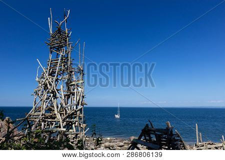 Nimis - A Structure Made Of 75 Tonnes Of Driftwood