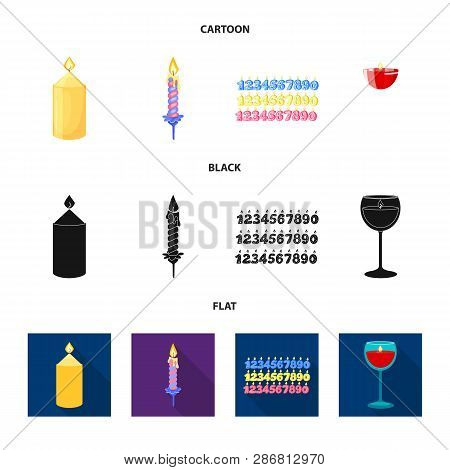 Vector Illustration Of Relaxation And Flame Icon. Set Of Relaxation And Wax Stock Vector Illustratio