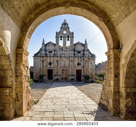 Arkadi, Crete - September 24: Eastern Orthodox Monastery On September 24 On September 24, 2017 In Ar
