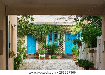 RENNES, FRANCE - April 28, 2018: Street view of downtown in Rennes, France