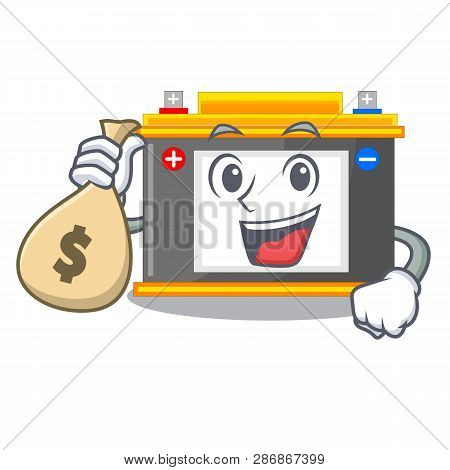 With Money Bag Accomulator In The A Character Shape