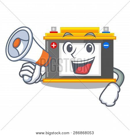With Megaphone Accomulator In The A Character Shape