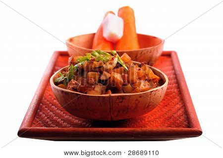 indische Kartoffel-Curry genannt Aloo subzi