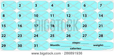 sport weight loss vector photo free trial bigstock weight loss plan calendar