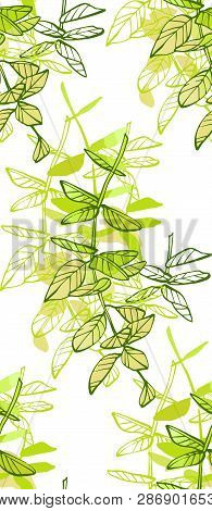Floral Seamless Pattern. Hand Drawn Illustration. Fullsize Raster Atrwork.