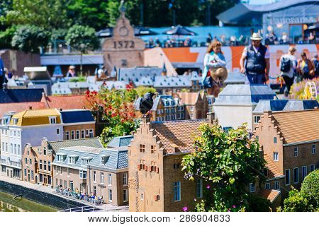 Netherlands. Den Haag. South Holland. Miniature Park Madurodam.july 2016. Selective Focus