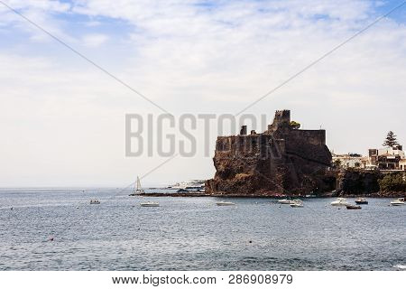Acicastello - Ancient Norman Castle In Acitrezza, Catania, Sicily, Italy